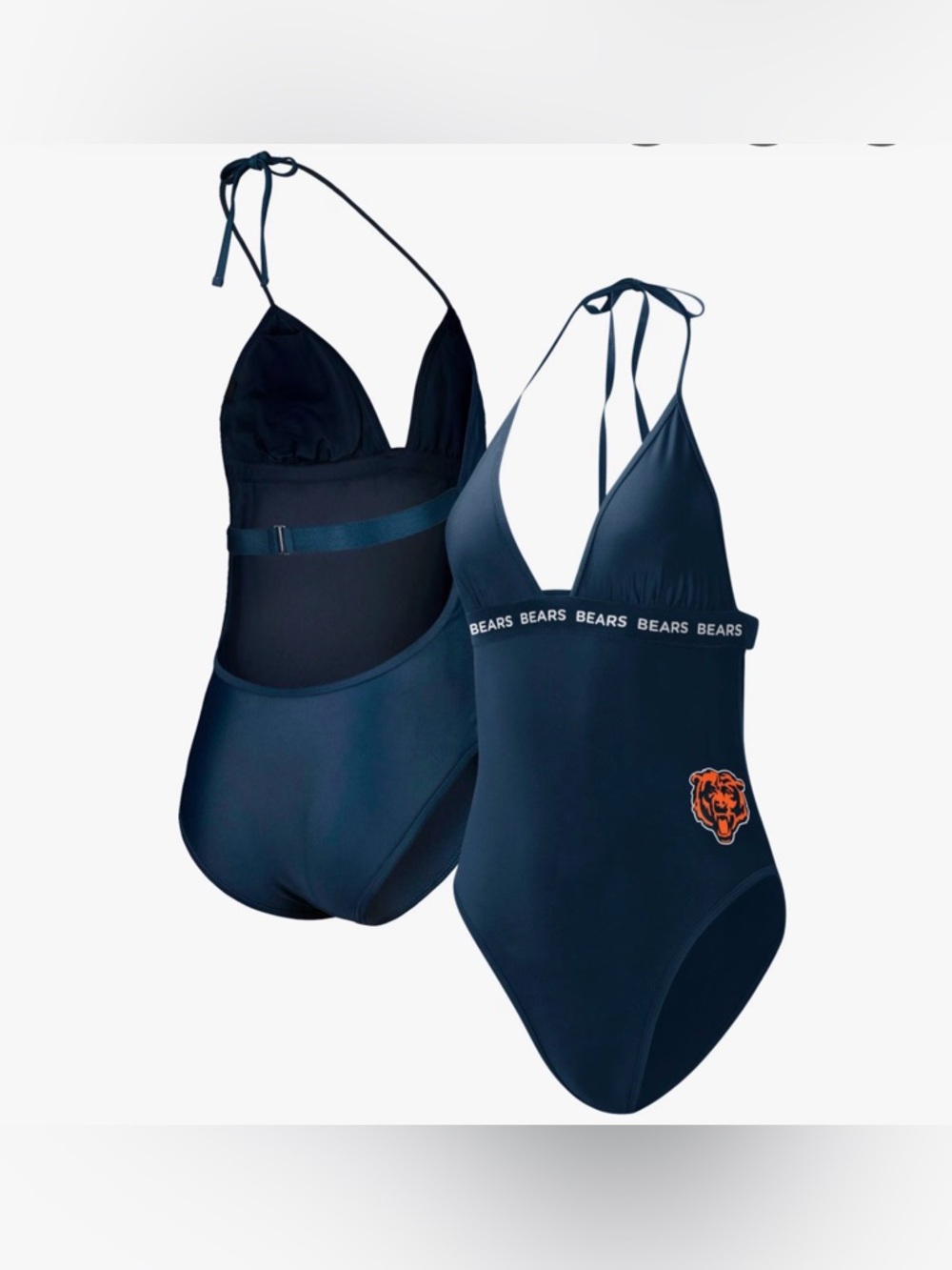 Chicago Bears G-III 4Her by Carl Banks Full Count One-Piece Swimsuit. NWT.